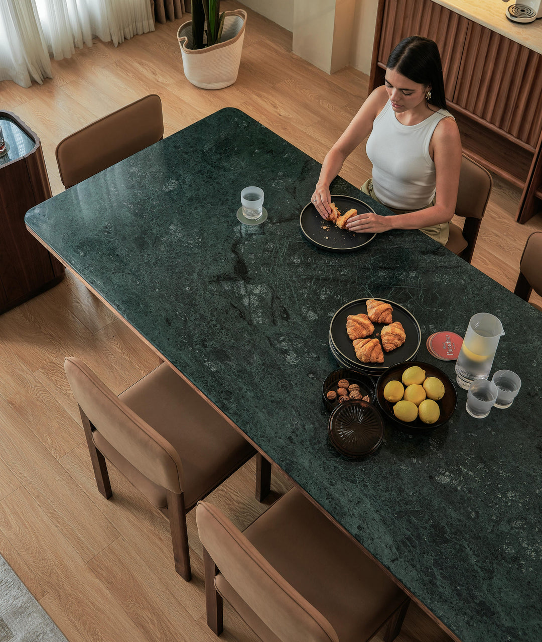 Hotel Paradiso 1.8m Marble-Top Dining Table
