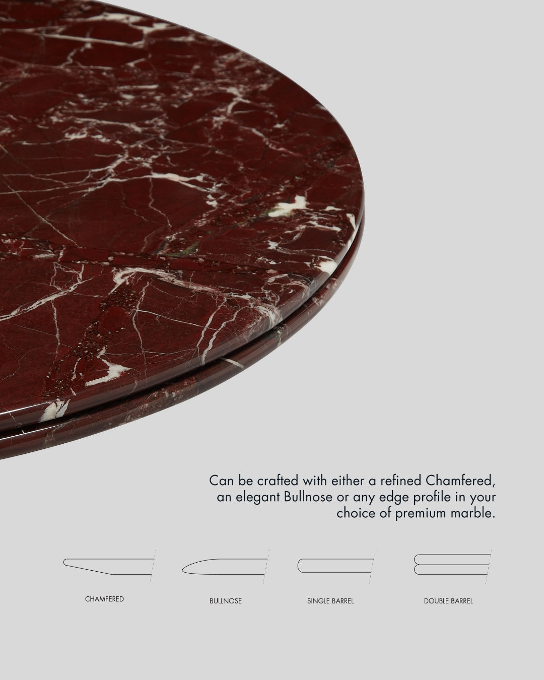 Stealth Grid Marble-Top Dining Table - Rectangle