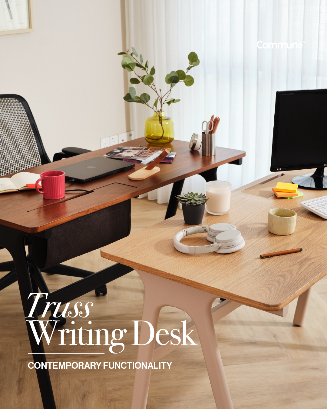 Truss Writing Desk - Oak