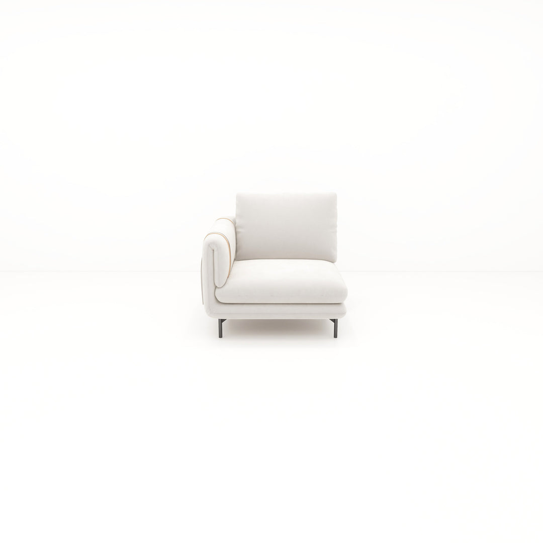 Creme II Sofa 1-Seater With Left Arm