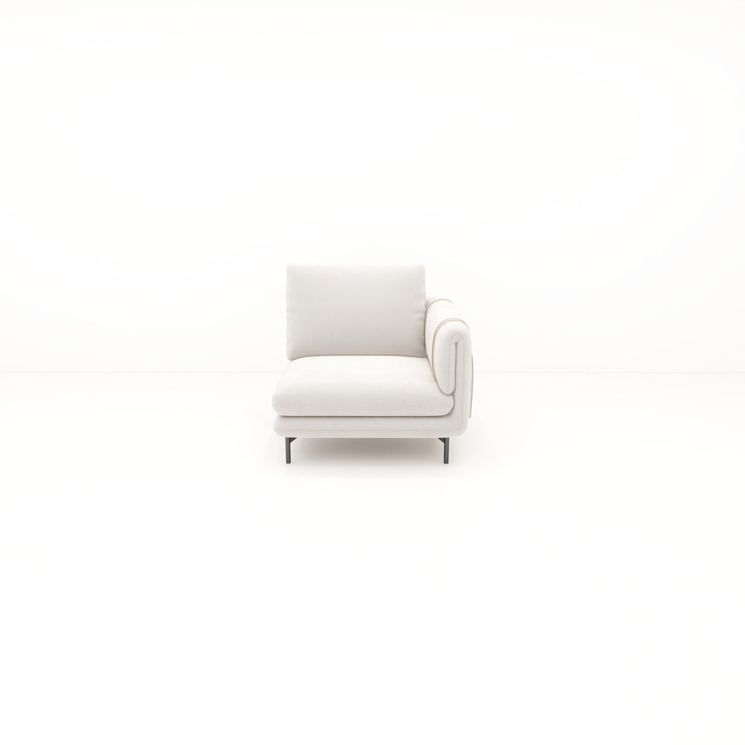 Creme II Sofa 1-Seater With Right Arm