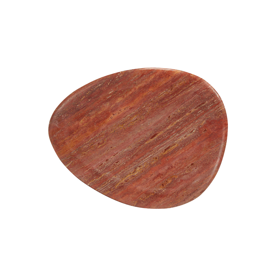 Dune Marble-Top Pebble End Table